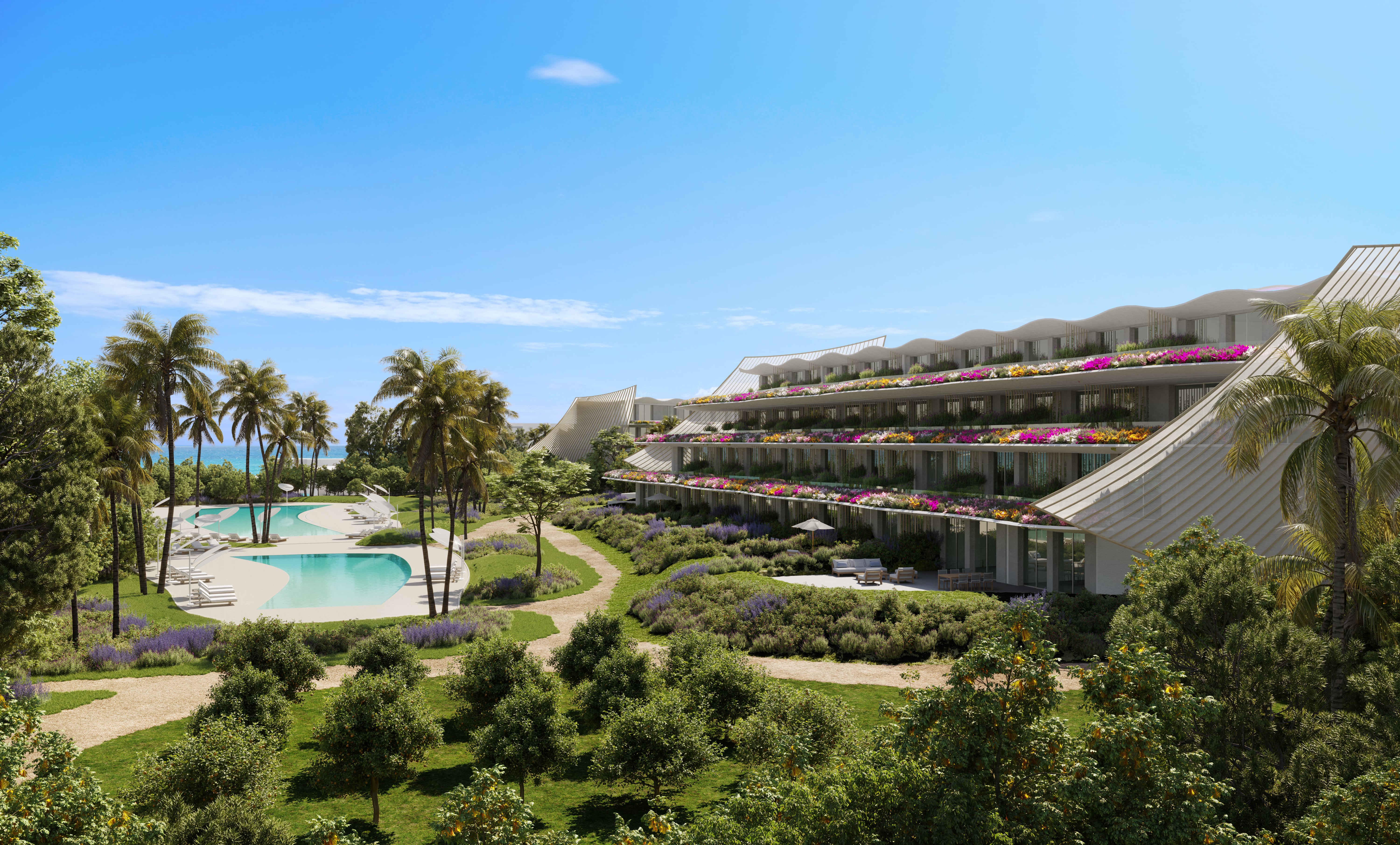 Promotion d´appartements à l´Albir de trois phases. La première phase est composée par 82 appartements de 1, 2, 3 et 4 chambres, dès 80m2 construits plus terrasses et espaces extérieurs, avec garage et débarras. Termination en Decembre de 2023.