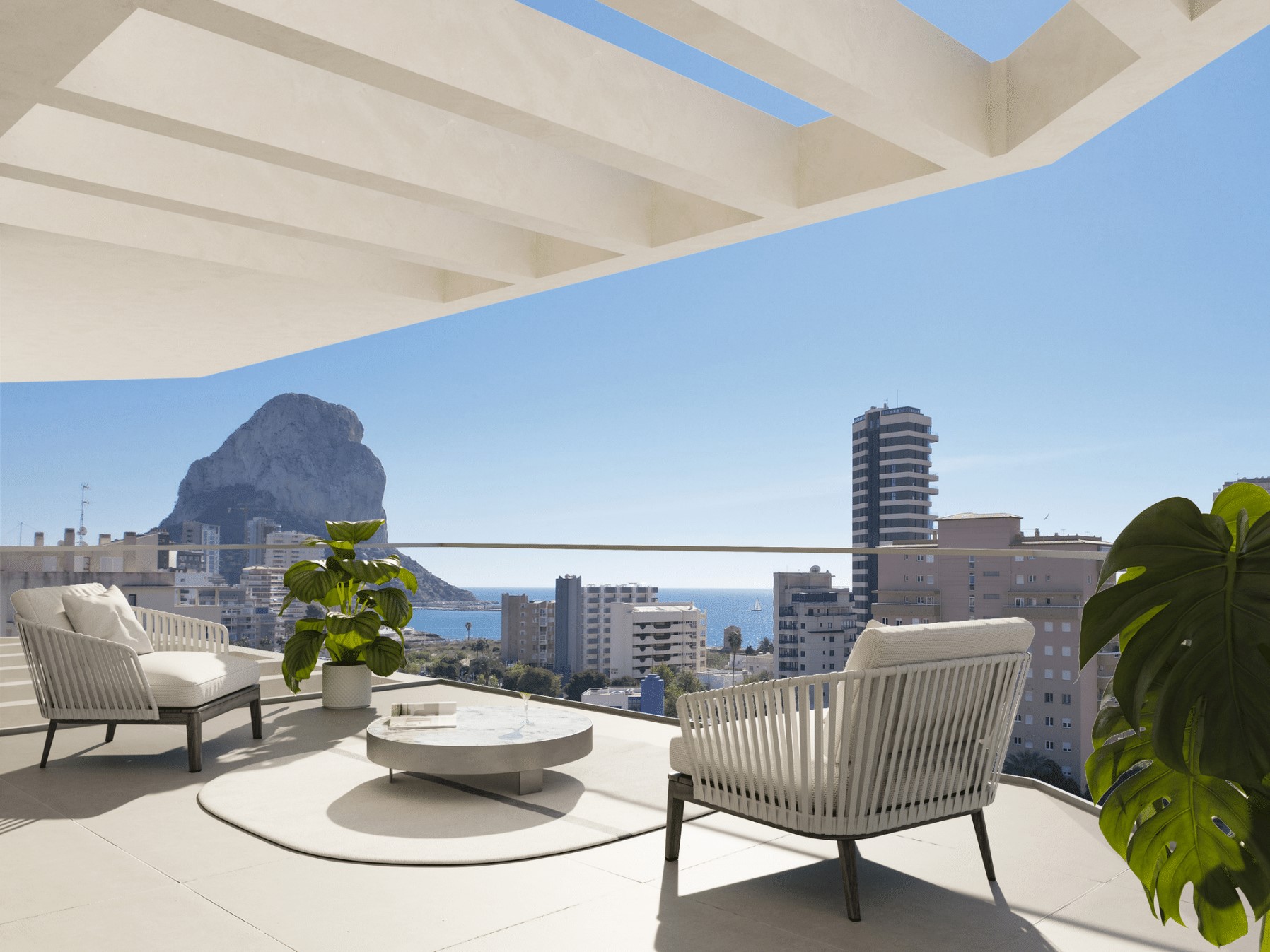 Nueva promoción de apartamentos de 2 y 3 dormitorios. A 200 metros de la playa de Calpe. Proyecto de lujo.