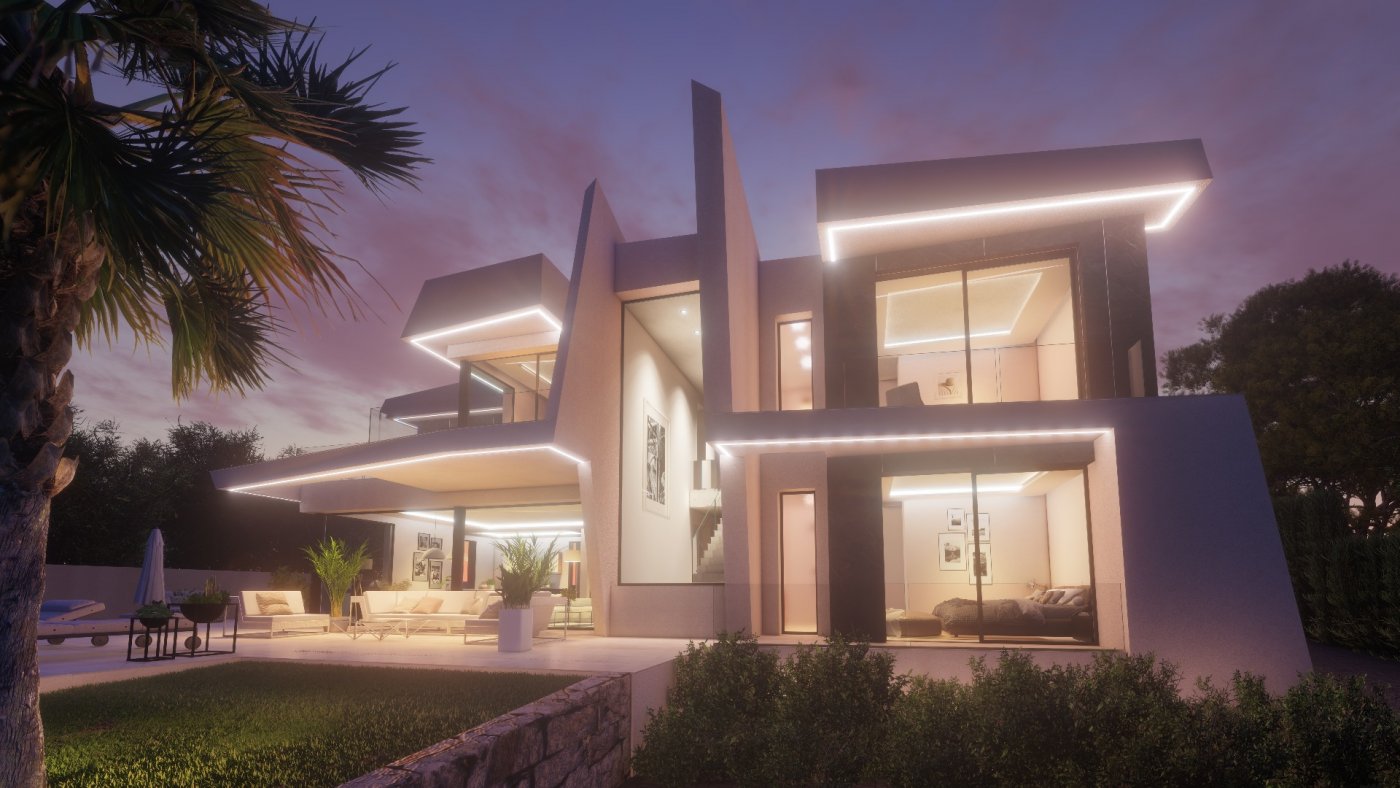 Project voor de bouw van een villa in Calpe op slechts 2,5 km van het zandstrand van La Fossa in Calpe. Verdeeld over twee verdiepingen biedt deze villa alle comfort.